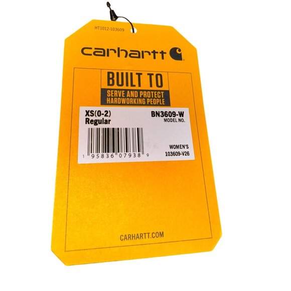 Carhartt Womens Fitted Stretch Work Pants In Deep Purple/Maroon Size XS - Picture 5 of 12